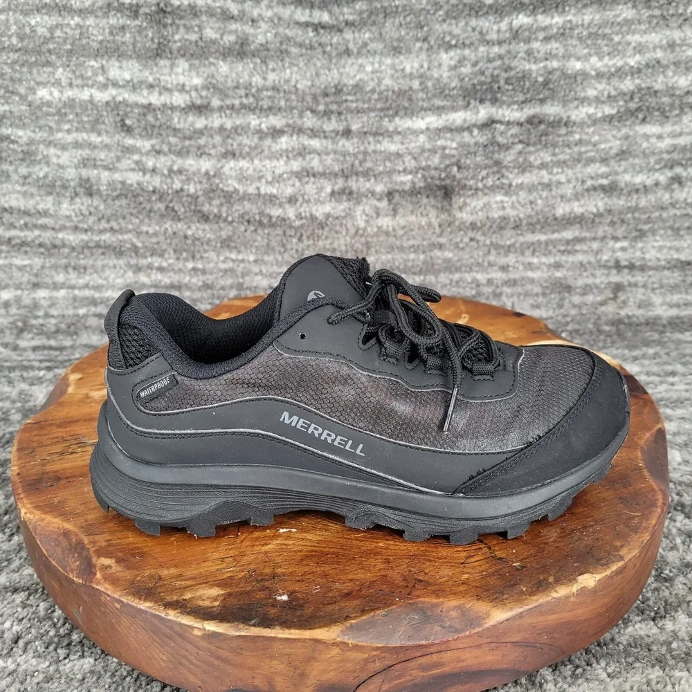 Merrell Moab Speed Black Waterproof‎ Hiking Shoes Black Men's Size 6